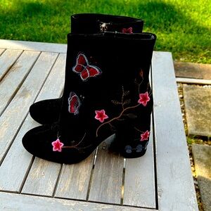 Nanette Lepore Lilly Butterfly booties size 7.5 M
